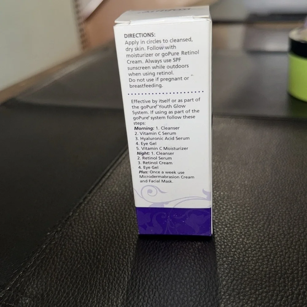 NWT GOPURÉ RETINOL SERUM Green Tea /Vitamin E 1 fl oz (30 ml)